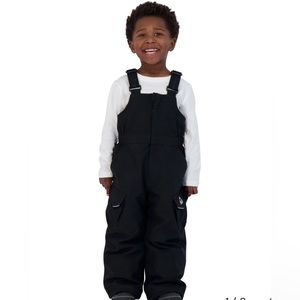 Gerry Kids Performance Snow Bib With Adjustable Suspenders, Black Sz: 5 NWT